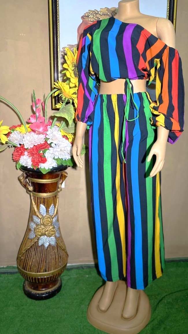 vintage Palazzo with crop TOp