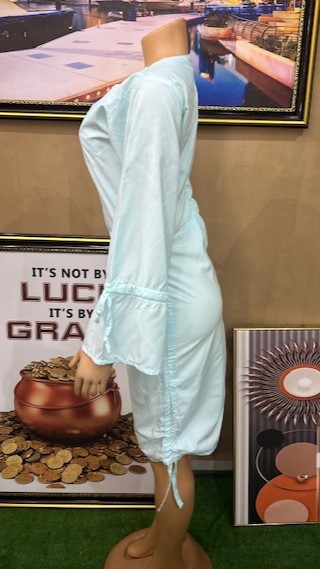 Gown with adjustable rope(0303)