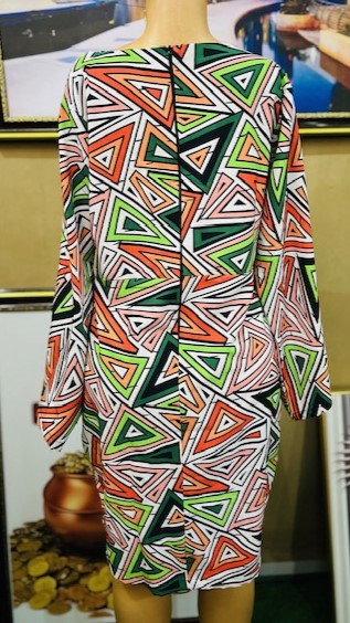 straight gown with cowl neck (0306)