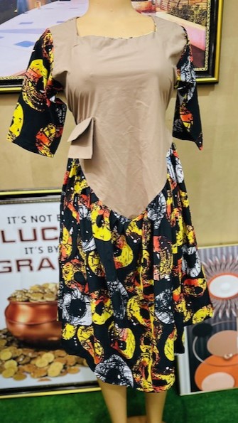 vintage and crepe short gown(0128)