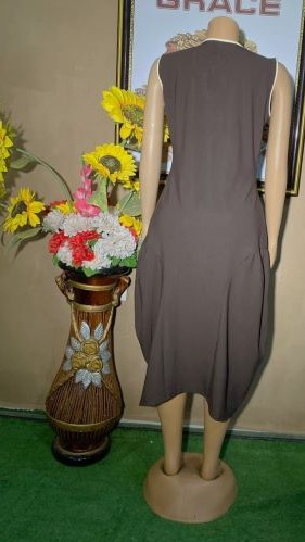 pleated gown(0188)