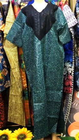 Boubou straight Gown wit Net(0109)