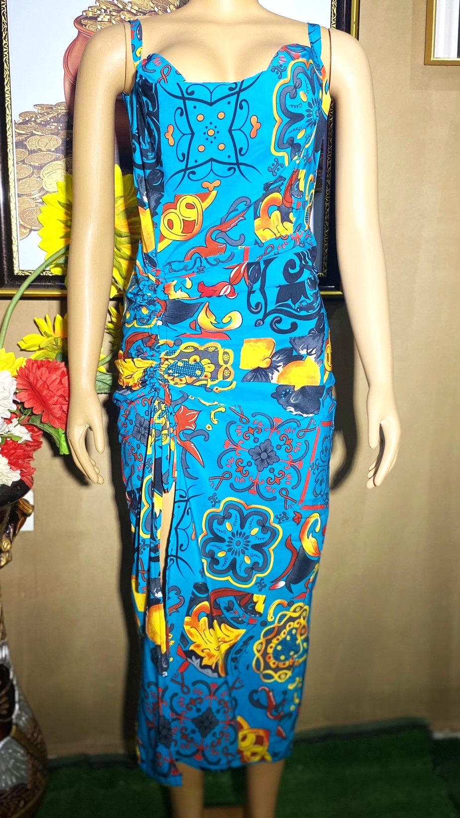 side smokey armless gown (0050)