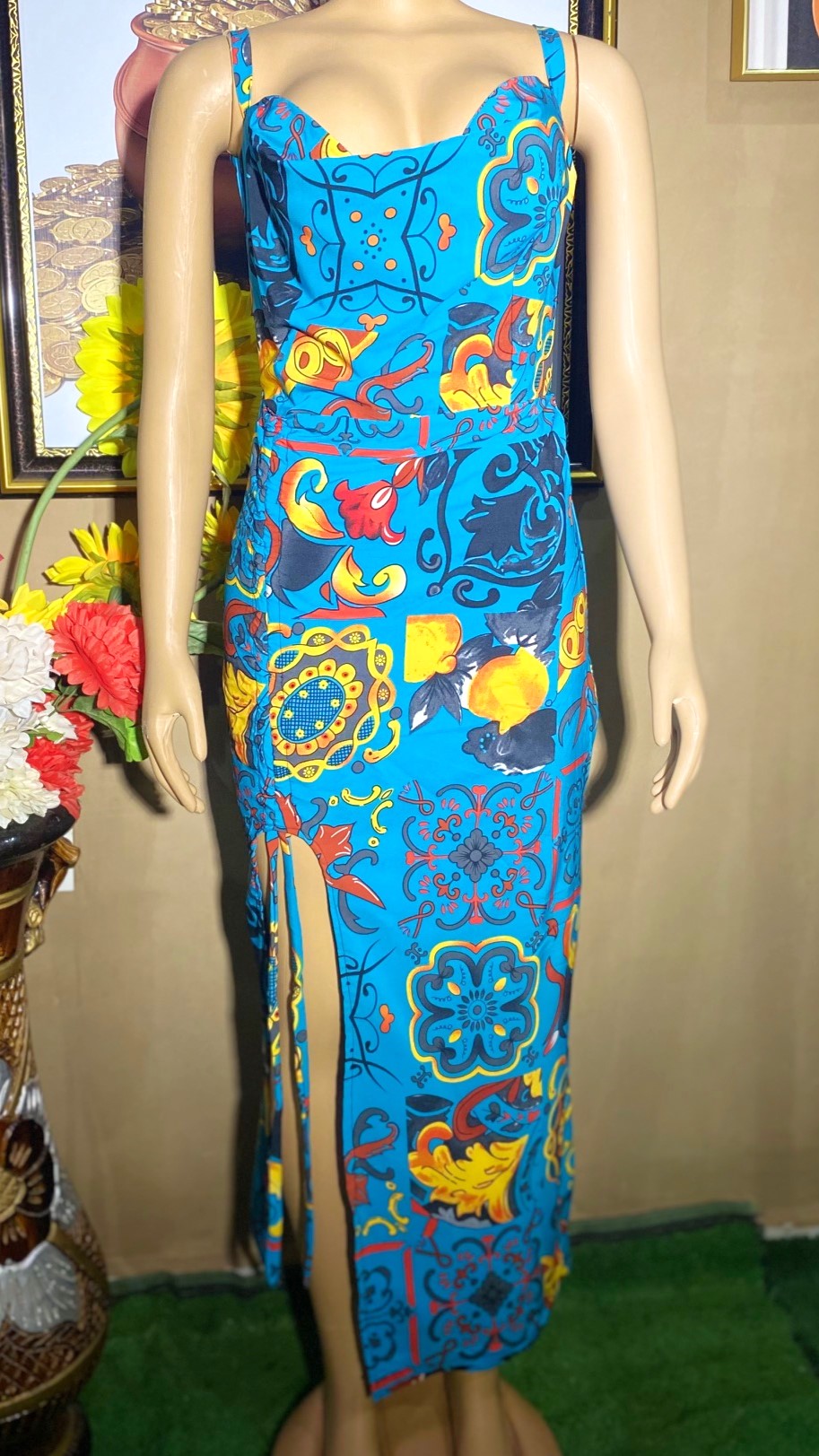 side smokey armless gown (0050)