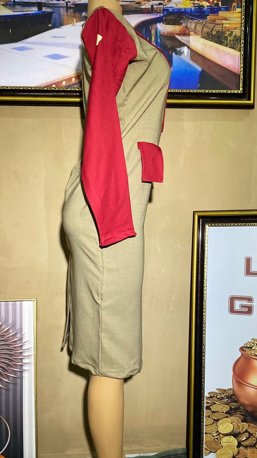 Red and Brown gown (0161)