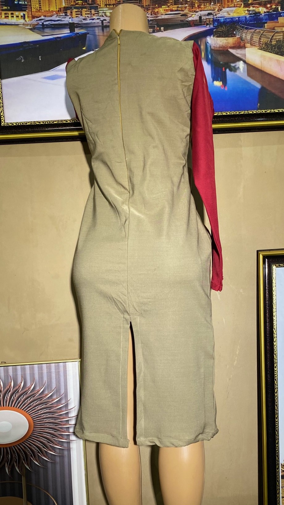 Red and Brown gown (0161)