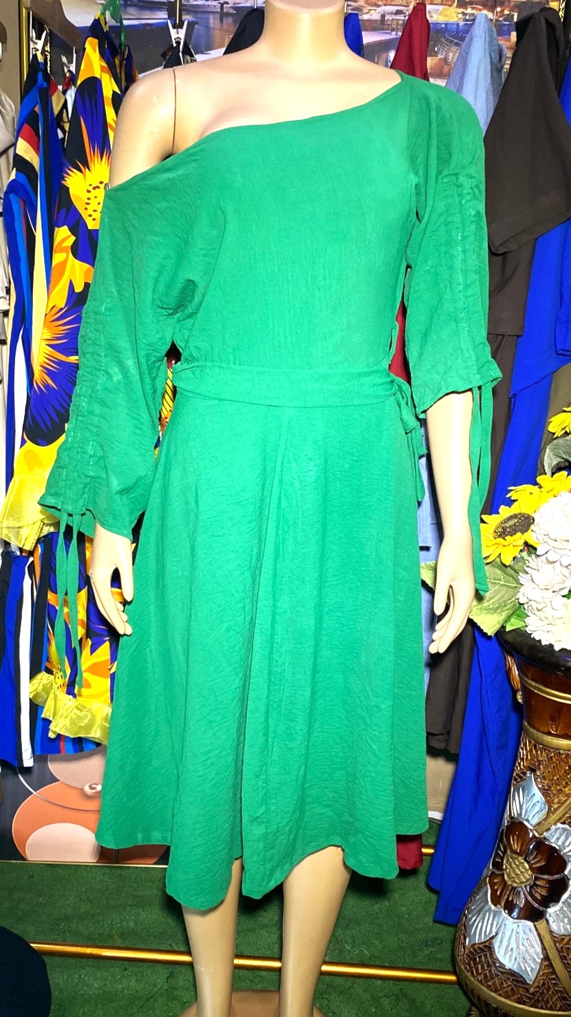 Nigeria Green flare gown(0042)