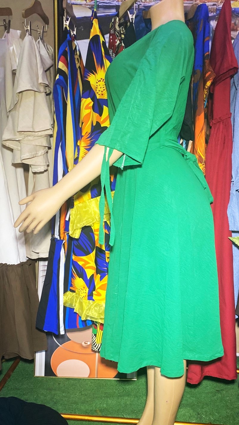Nigeria Green flare gown(0042)