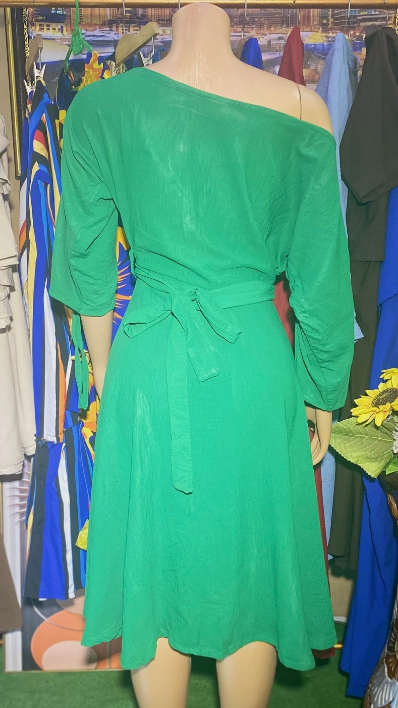 Nigeria Green flare gown(0042)
