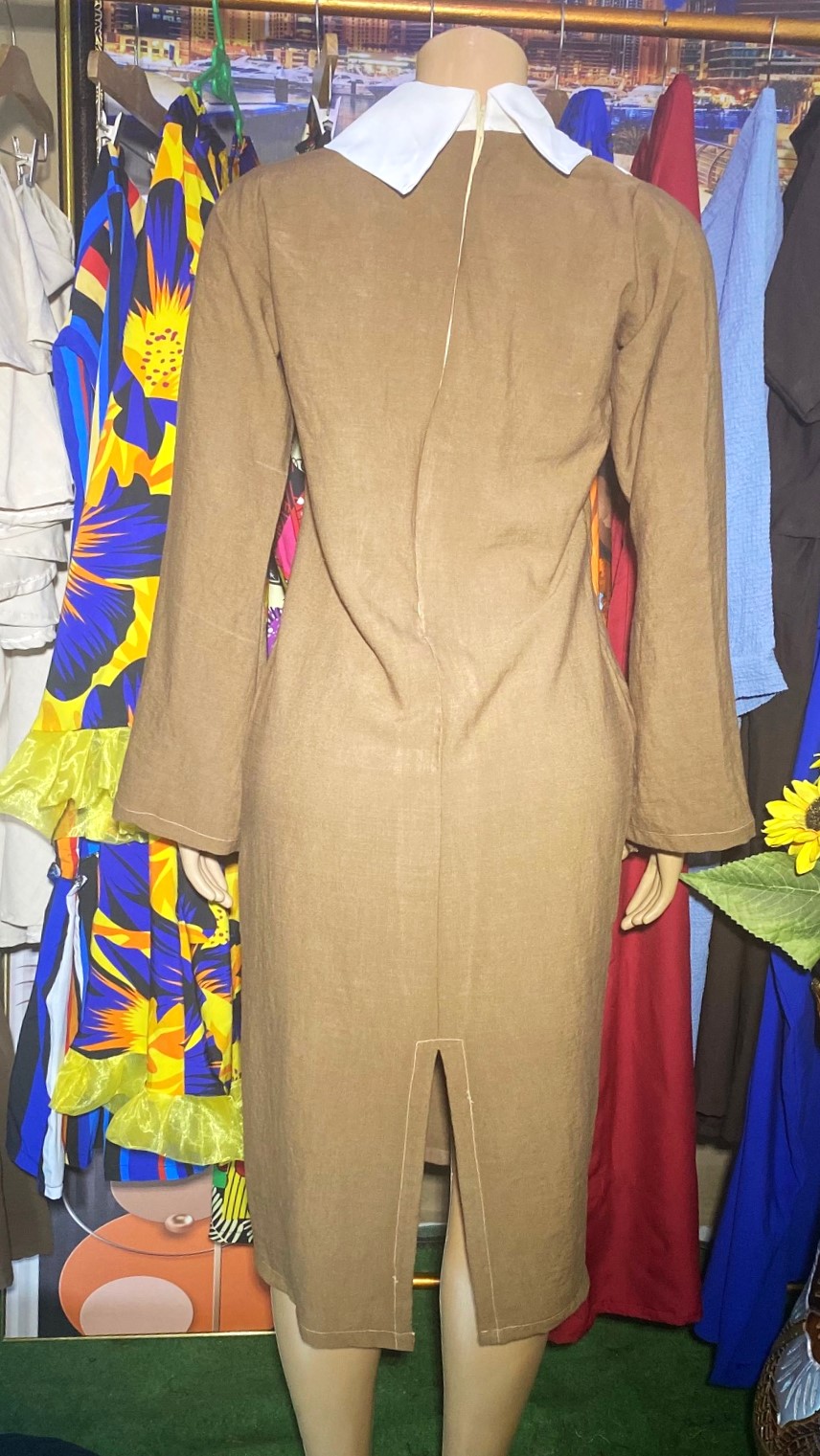 gown with collar(0162)