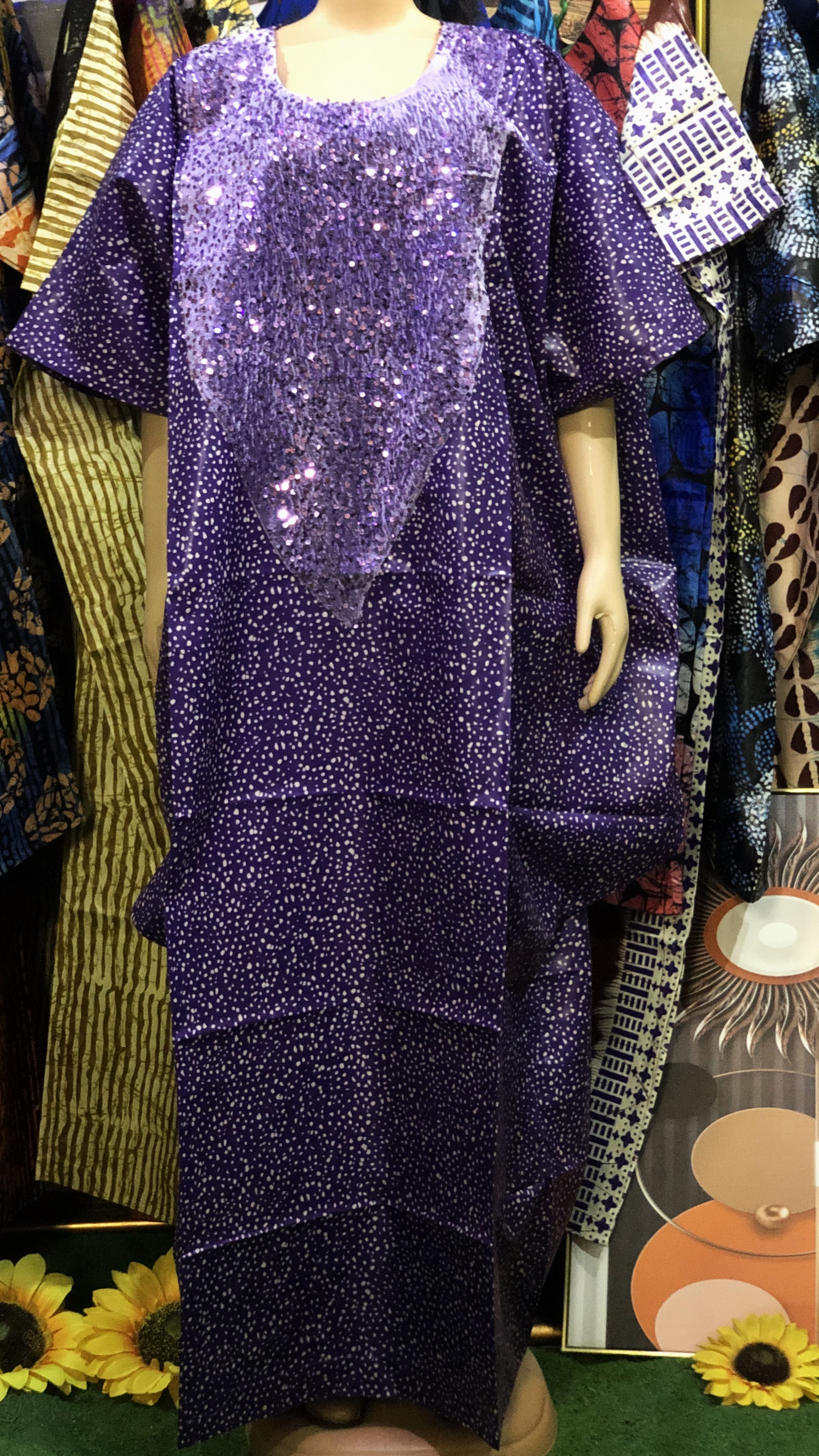 Boubou with sequence Gown (0082)