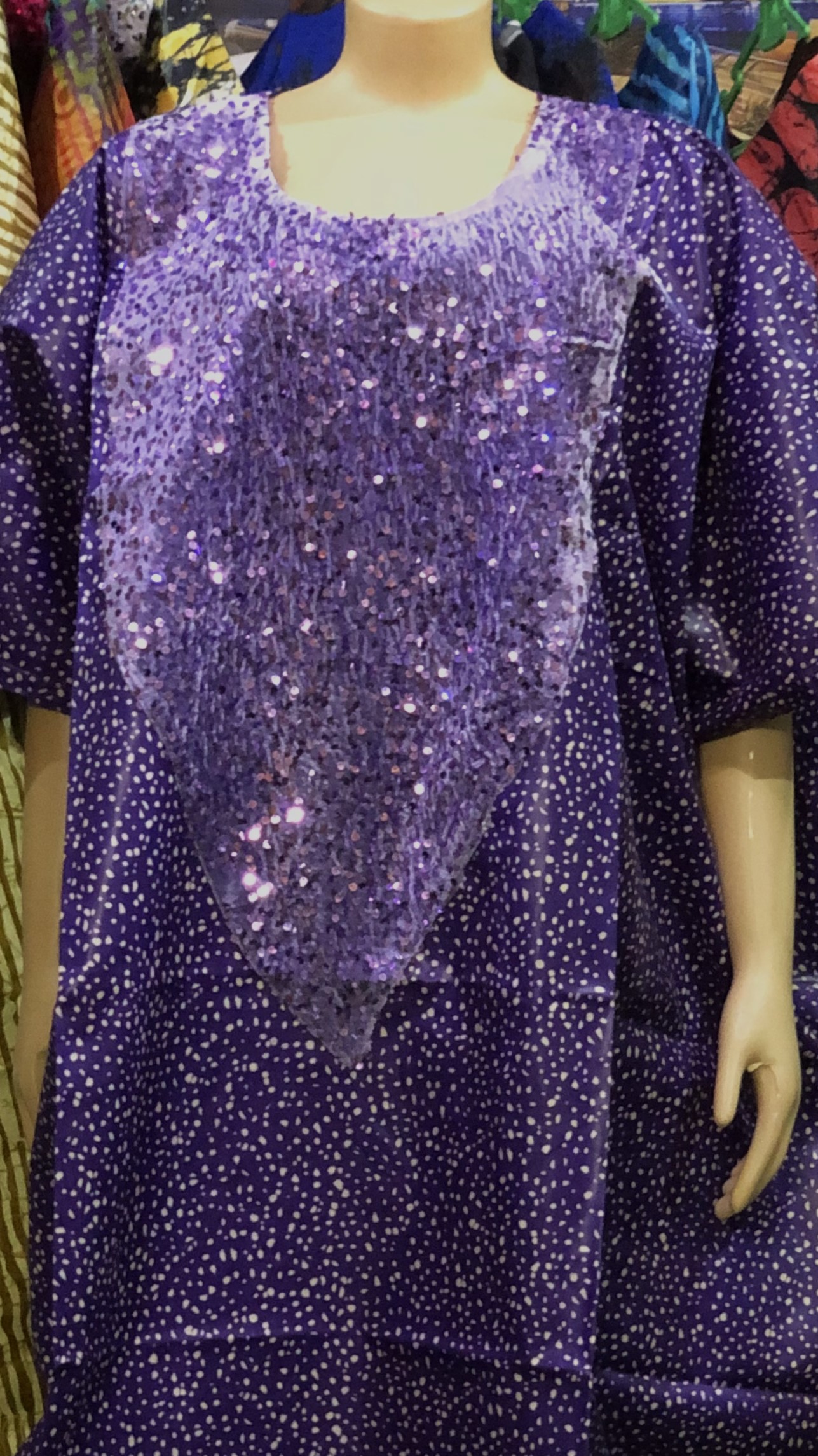 Boubou with sequence Gown (0082)