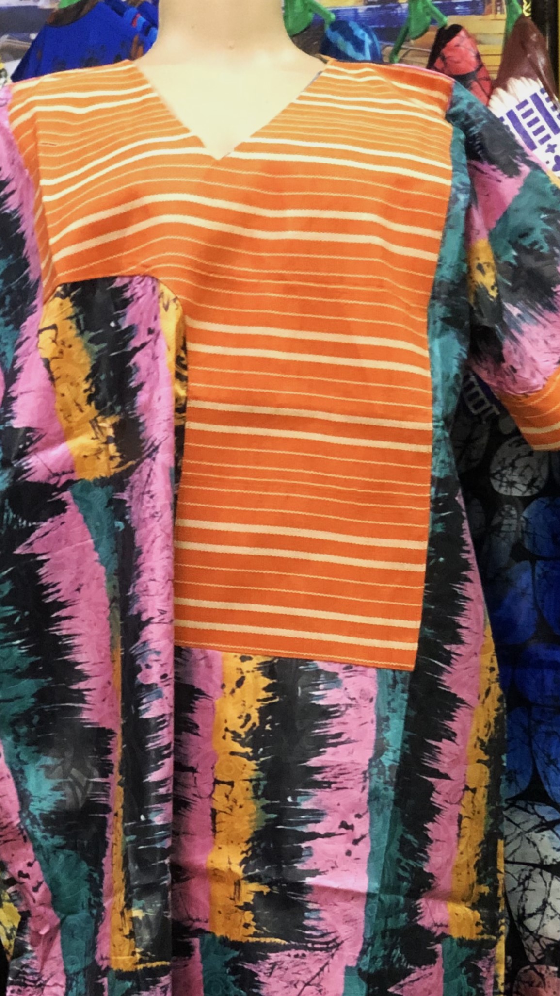 Free gown with Aso oke(0089)