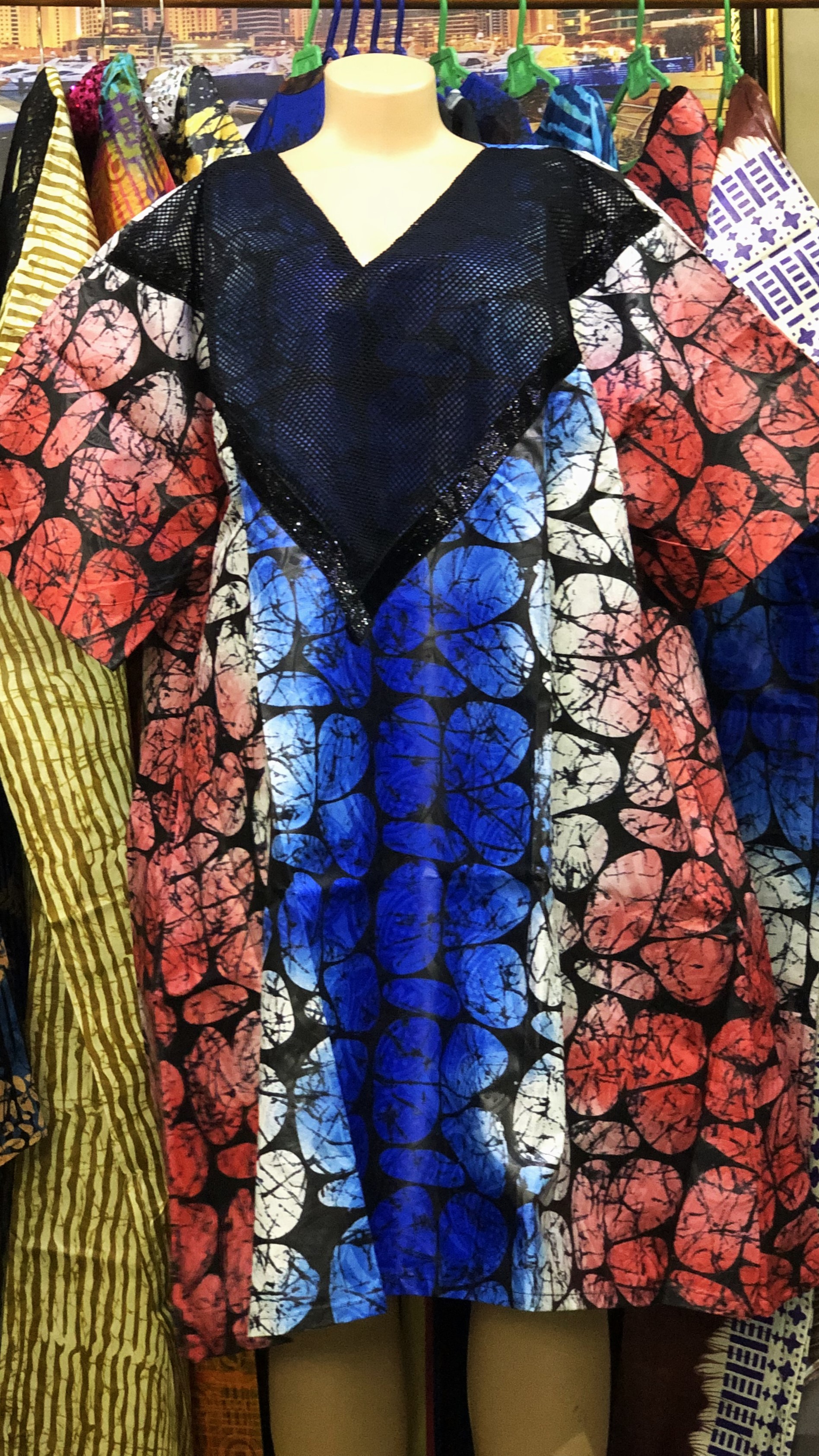 Short free gown with net(0090)