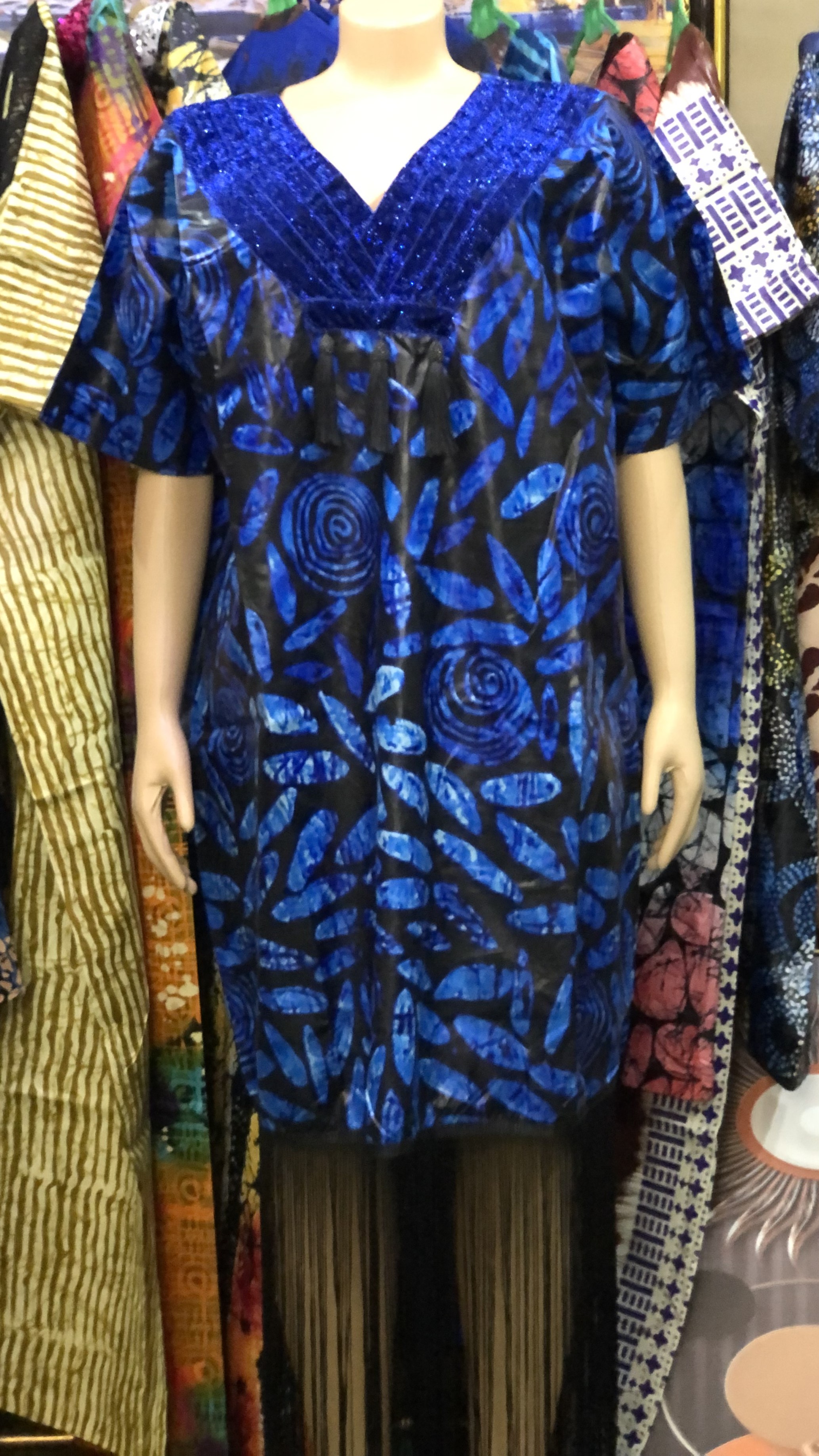 straight gown with fringe (0096)