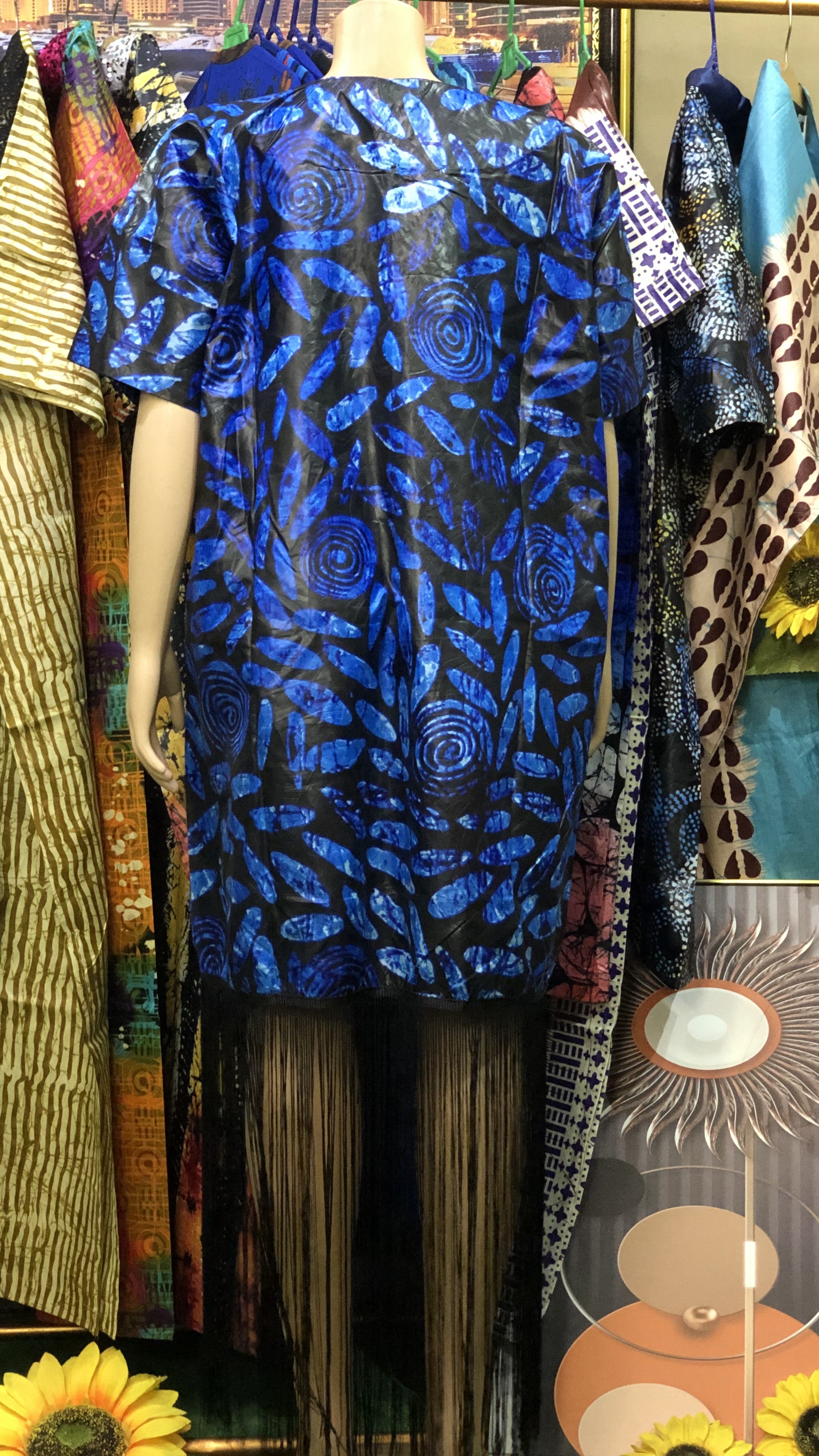 straight gown with fringe (0096)