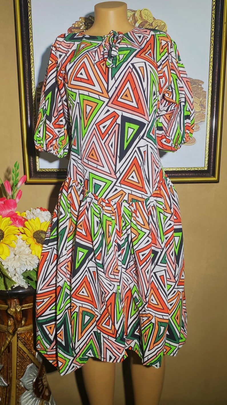 short pleated gown (0203)