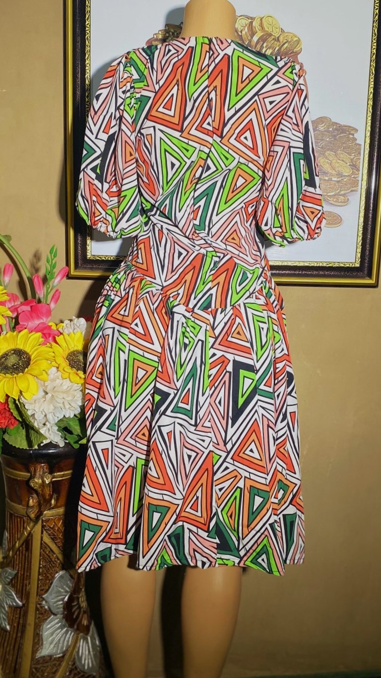 short pleated gown (0203)