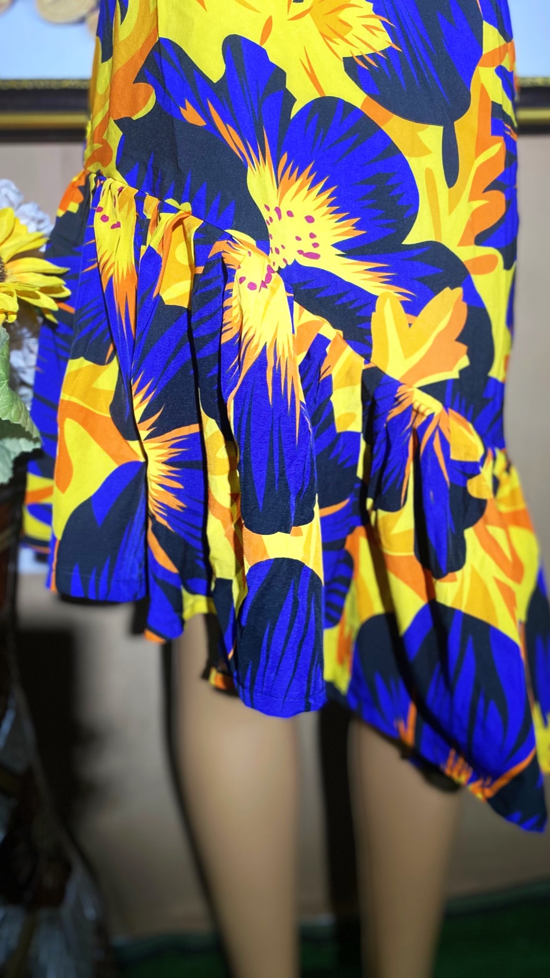 Armless pleated gown(0204)