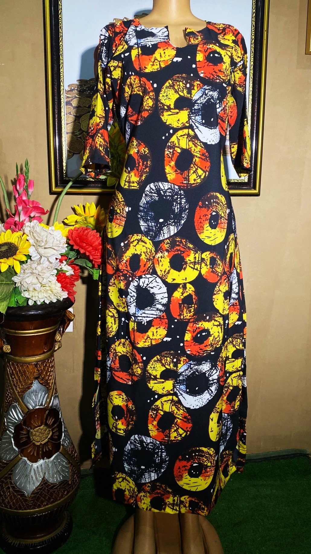 free gown with belt (0030)