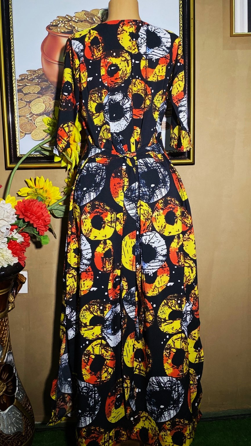 free gown with belt (0030)