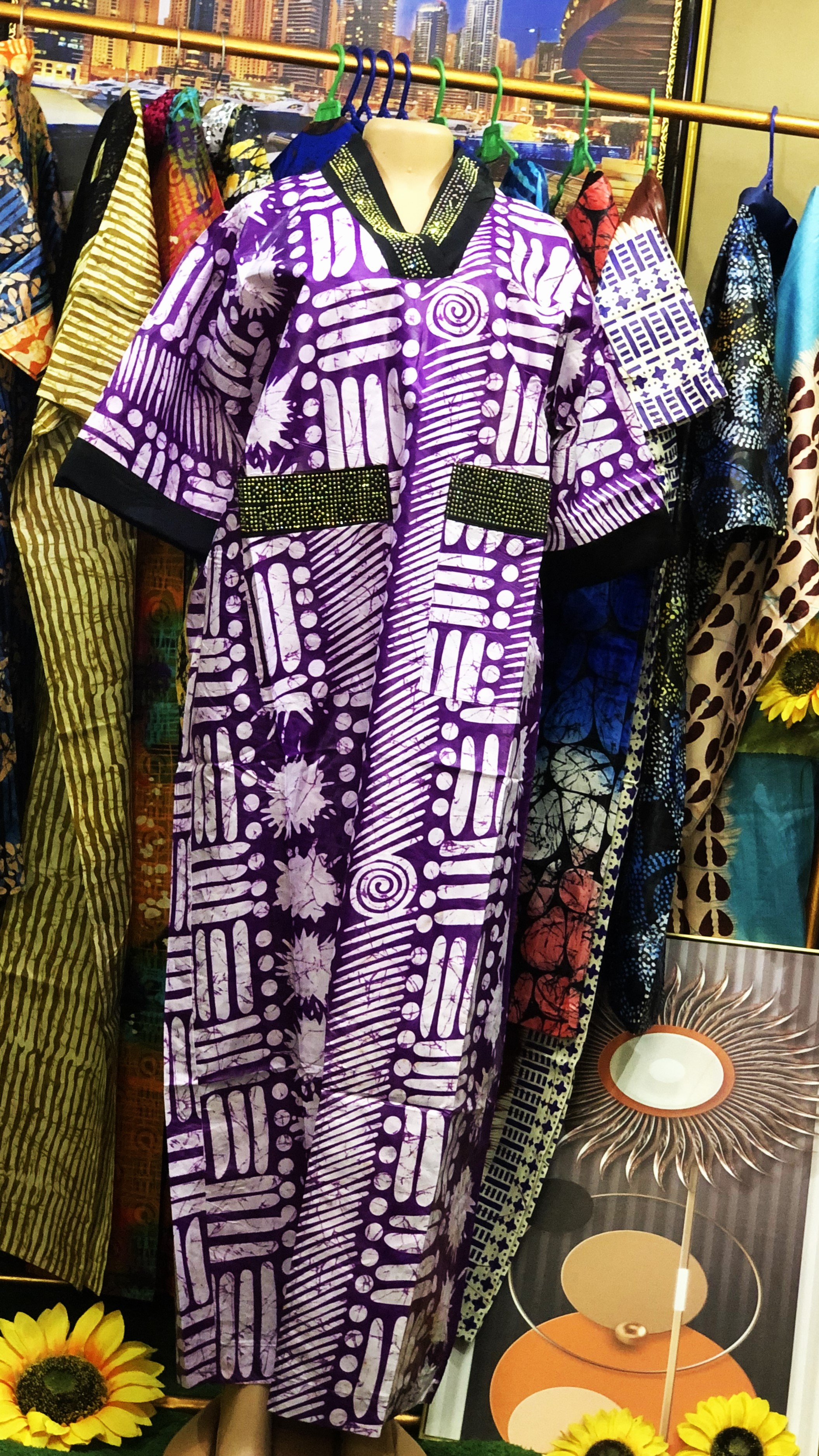 straight gown with stone (0112)