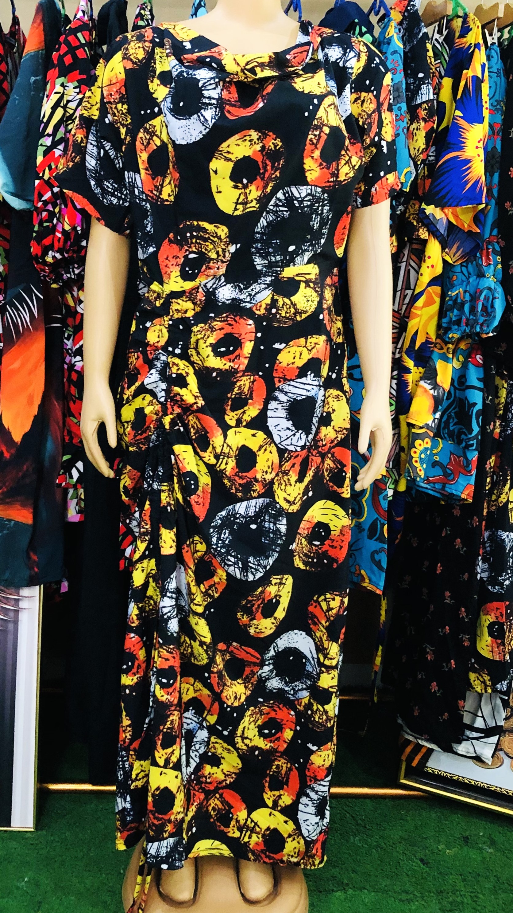 Cowl neck gown(G1001)