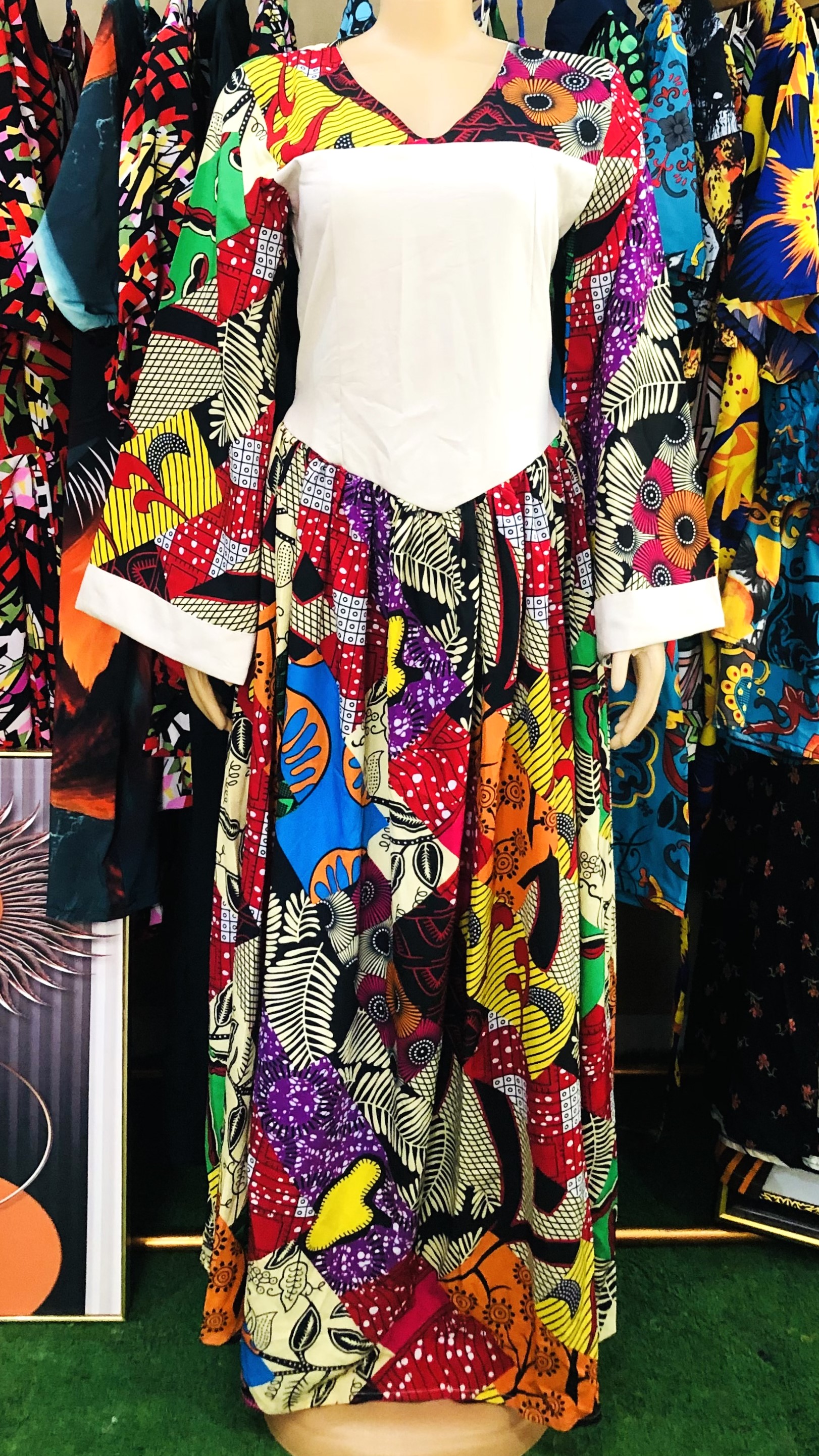 Corset pleated gown (G1007)