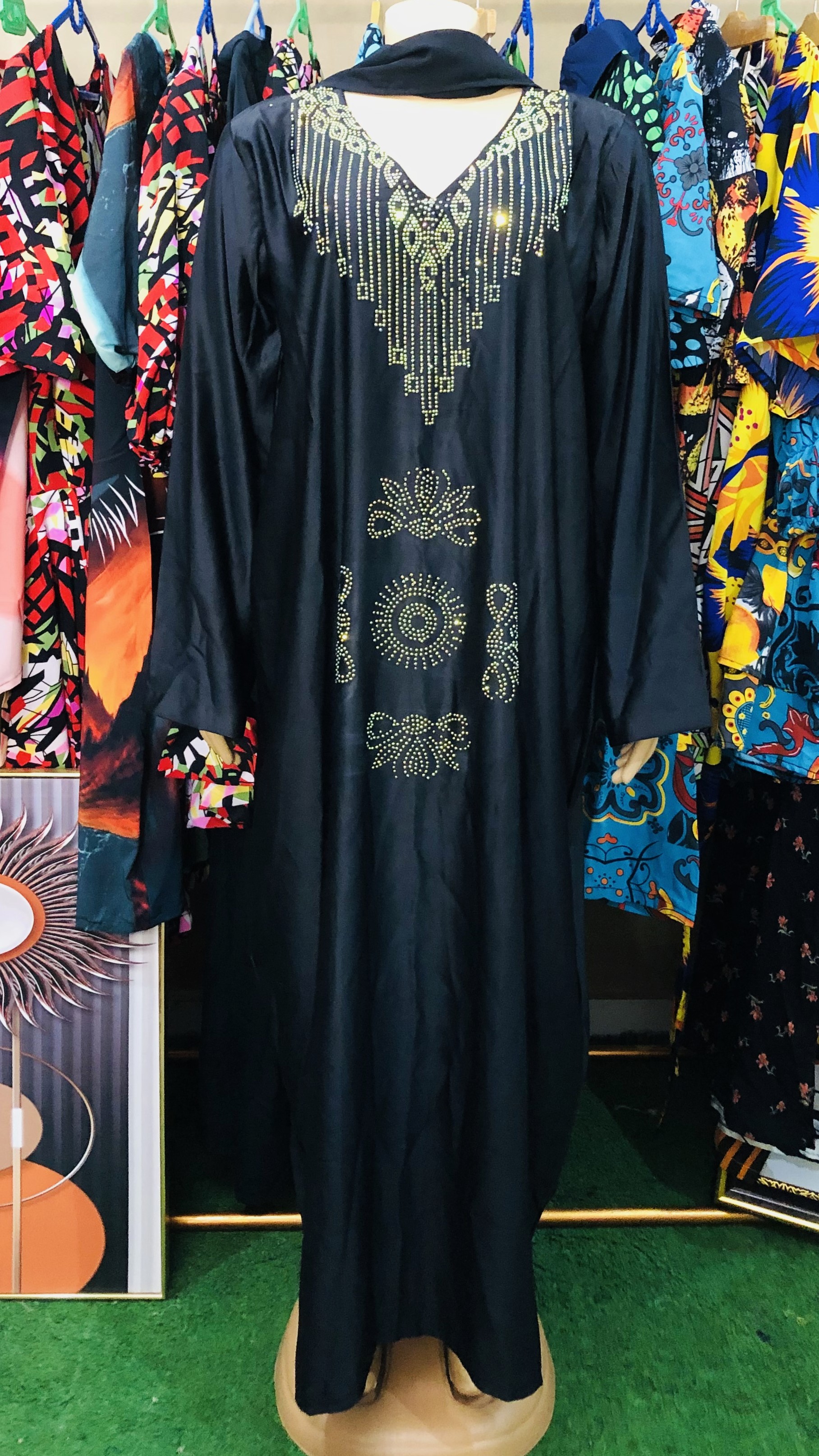 Stoned Abaya (G1010)