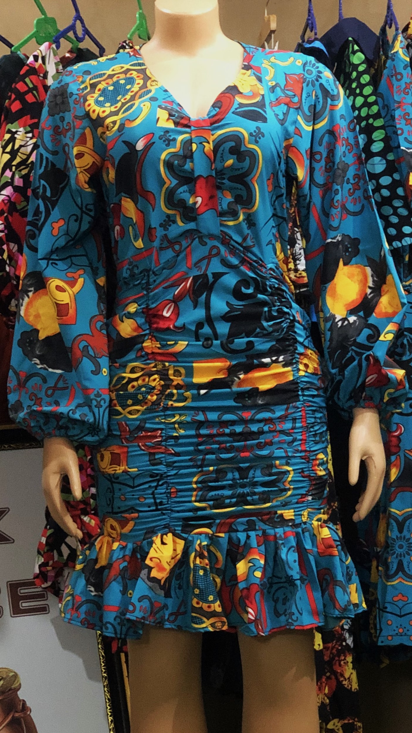 short ruffled gown (G0309)