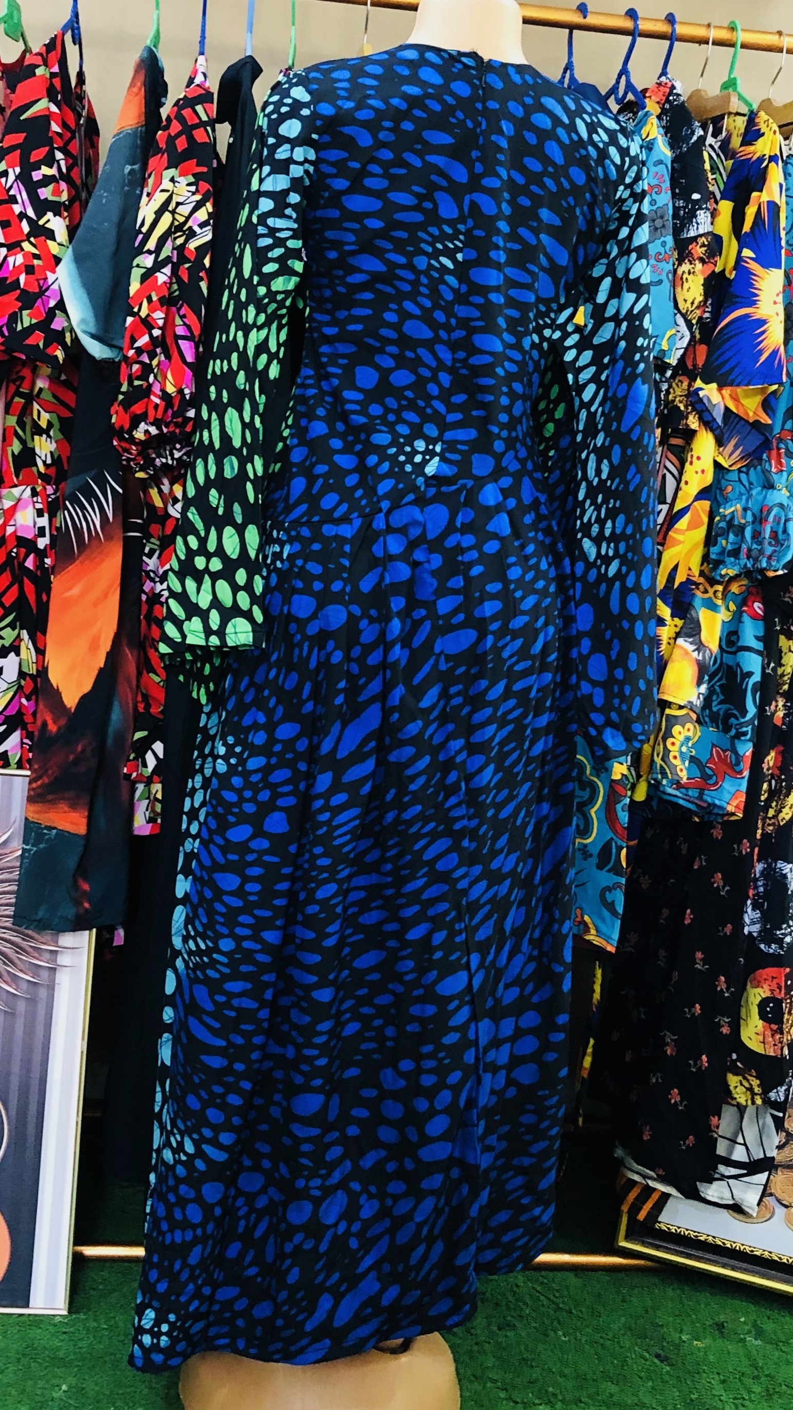 Pleated gown (G1108)