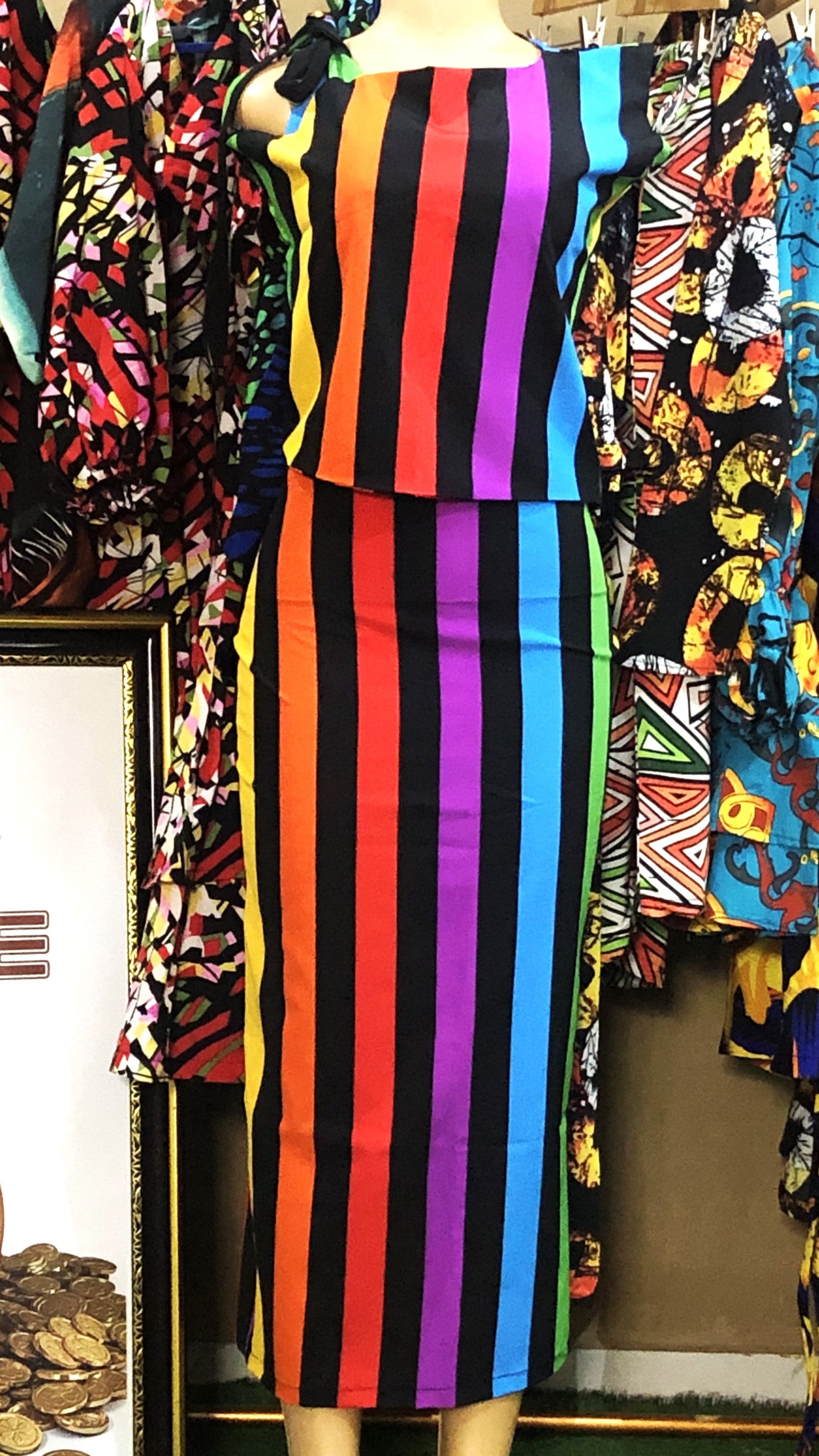 Off shoulder top and skirt (G0204)